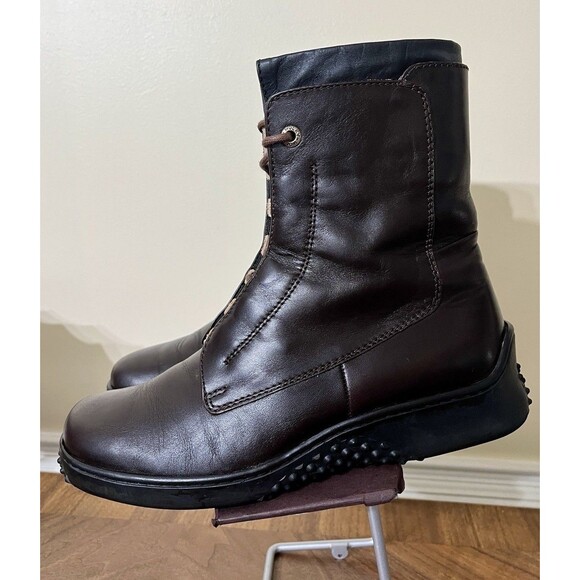 Wolky AR Bootie Boot Women 8.5 Brown Leather Grip Bottom Utility Hiking Comfy - Picture 1 of 8